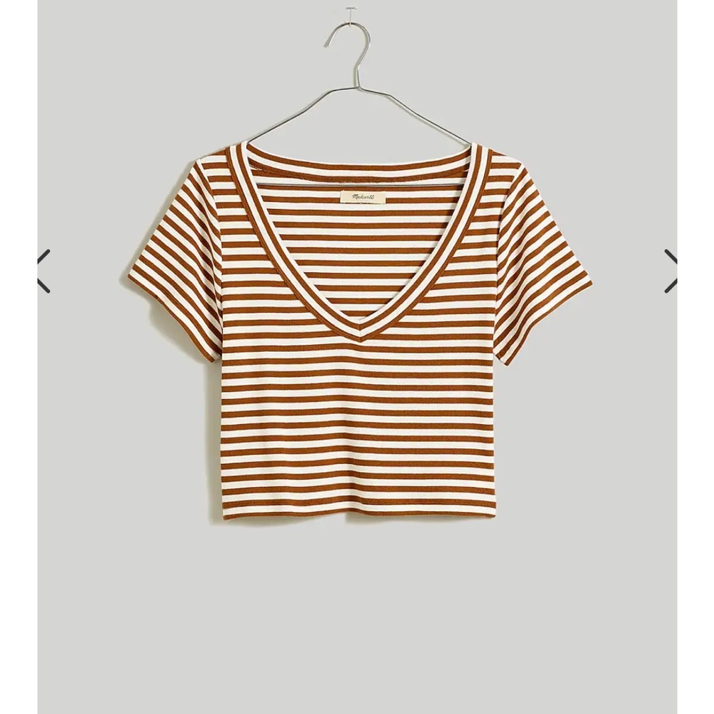 Madewell brightside crop tee
